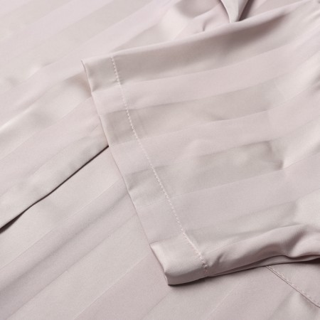 Female pajamas (shirt and shorts) KAFTAN SILK "strip" R.48-50, beige-7