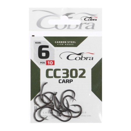 Cobra Carp hooks, series CC302, No. 06, 10 pcs.