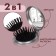 Massage comb “mother -of -pearl medallion”, folding, with a mirror, d = 6 cm, color mix
