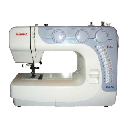 Janome El546S sewing machine, 24 operas, estimated, elastic, secret line, white