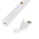 Luazon LP-005 electric toothbrush, vibrational, 2 nozzles, from battery, white