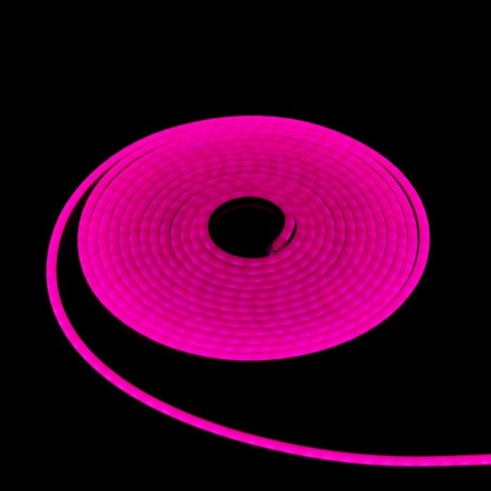 Flexible Neon Luazon Lighting 6 × 12 mm, IP65, 5 m, SMD2835, 120 LED/m, 12 V, glow pink