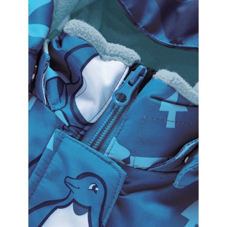 Ski costume for girls, blue color, height 104 cm-11