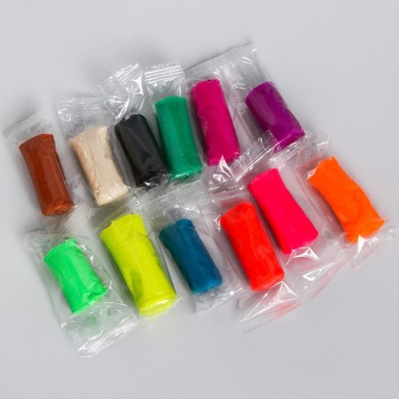 Modeling dough, 12 colors of 15 g, mixariki-3