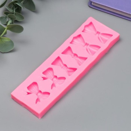 Mold Silicon "Bows" 6 items 1x4.5x14.7 cm-1