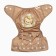 Reusable diaper "lion", 3-15 kg, brown color, crush me