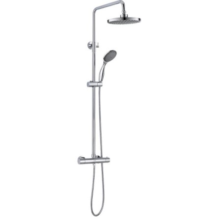 The shower system D&K Bayern Potsdam DA2123701B10, thermostatic, tropical shower, chrome