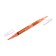 Textbook marker 0.5-3.5 mm Erichkrause Visioline V-16 Brush Neon, bilateral, orange neon, water-based ink