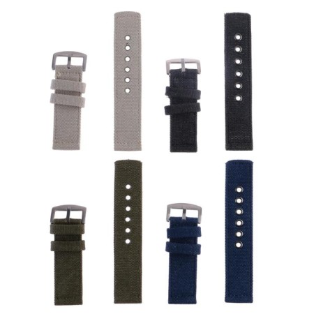 Solomon watch strap, 24 mm, textiles, L-22 cm, black-3
