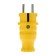 The fork is direct moisture -proof, C/s, 16A. IP44, yellow rubber rubber
