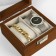 Catch stand, bracelets, wood, 2 places 11.8 × 11.8 × 7.5 cm, color gray color