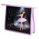 Folder for notebooks A5, 233 x 200 x 40 mm, lightning from above, plastic/textiles, Phoenix "Princess Ballerina"
