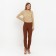 Women's pants, chocolate color, size 48