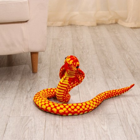 Soft toy "cobra", 20 cm, orange color-5