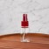 Storage set, in a case, 6 objects, transparent/burgundy color