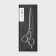 Hairdressers scissors with an emphasis “Premium”, bent rings, blade - 5.5 cm, chameleon color