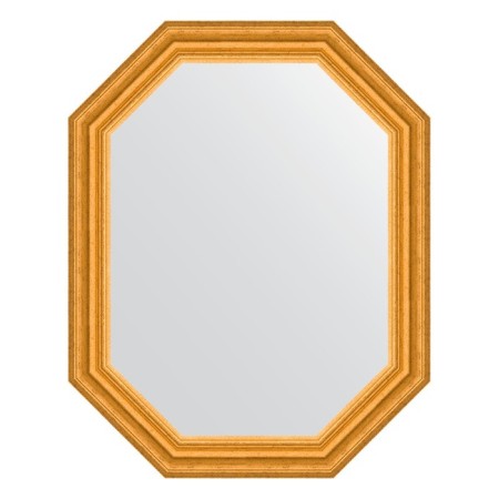 Mirror in the baguette frame, aged gold 67 mm, 57x72 cm