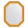 Mirror in the baguette frame, aged gold 67 mm, 57x72 cm