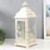 Summary Metal, glass "Lantern-Blooming Garden" Nr 2 pcs D-9, 14 cm white 18x18x48 cm