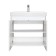 Tumbling under the Aquaton sink Scandil Doors, 70 cm, white gloss color, oak Verona