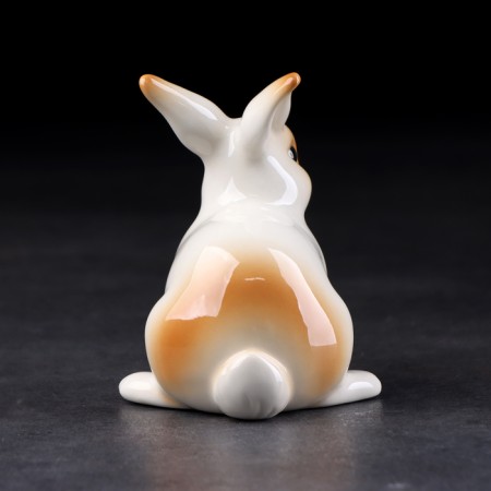 Souvenir "Decorative Rabbit", 9x9x10 cm, handmade, porcelain-3
