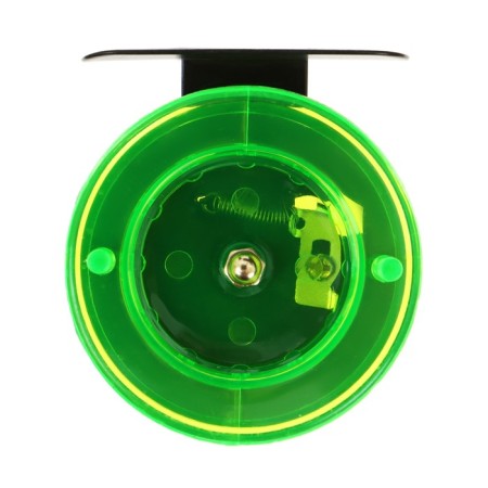 Inertial coil, plastic metal, diameter 6.5 cm, black-green color, 701-3