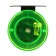 Inertial coil, plastic metal, diameter 6.5 cm, black-green color, 701