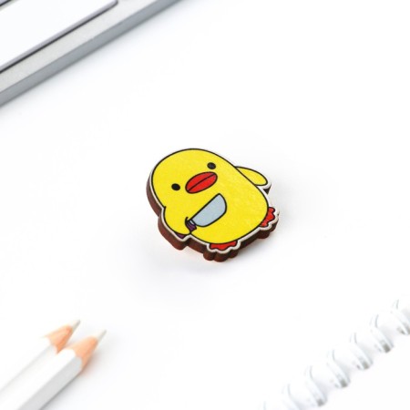 Icon "Dangerous duck", 3 x 3 cm-3