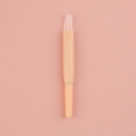 A taper with a brush, 9 cm, beige color-3