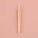 A taper with a brush, 9 cm, beige color