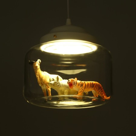 Suspension Bayerlux "Clos" LED 9W 3000k white 24x24x17-117 cm-3