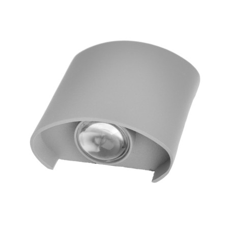 Facade lamp "Semisphere", 2 W, 3000k, single -beam, moisture -proof IP65, gray-4