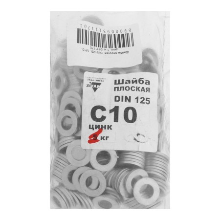 Puck tundra krep, flat, din125, galvanized, M10, 1 kg-1
