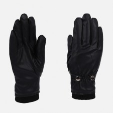 Gloves are male, dimensionless, without insulation, black color