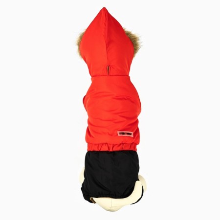 Clothing for dogs. Combineson winter "Warm Winter", Red-Cherry, Size S-4