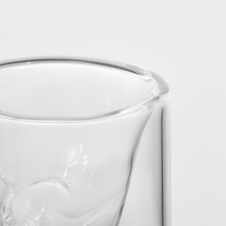 Glass stack with double walls "Skull", 35 ml, 4.5 × 5.2 cm-3