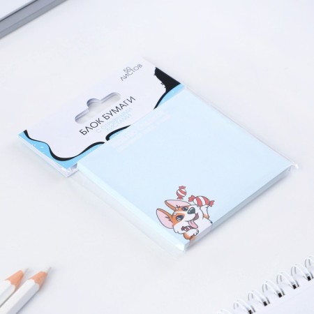 Block of paper with tear -off sheets "Corgi"-1
