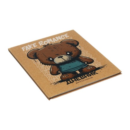 Universal Diary 5-11 classes, 48 ​​sheets "Bear", craft, solid cover, block 65 g/m2-1
