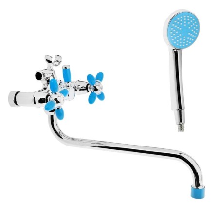 Accoona A7182M bathtub, two -wound, blue/chrome