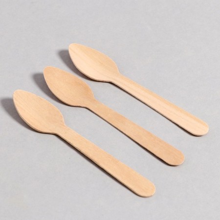 Tablespoons wooden, 11 cm, 12 pcs-1
