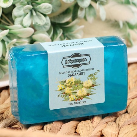 Soap with sea salt "Eucalypt" 100 g-3