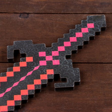 Set of wooden souvenirs "ruby weapon" shield, sword-6