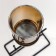 Summary Metal, glass for 1 candle "Arcana" D-5 cm, black 8.4x12.8x22.5 cm
