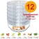 Vegetable dryer "Veterok-2 Lux", 6 tiers, 600 watts, transparent levels