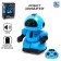 Robot radio -controlled "minibot", light effects, blue color