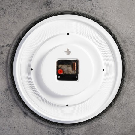 Watching clock, interior "ruby", silent, d-34 cm, white-2