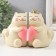 Book holders Polystone "Catcam with heart" set 2 pcs 9x11x11 9x11x12.5 cm