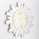 Wall clock, series: interior, "rays of the sun", smooth move, with a mirror, d-53 cm, white