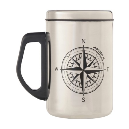 Thermal circle, 500 ml, steel "compass", retains heat 2 hours, 13.5 x 8.3 cm-3