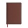 Leduced A5 Diary, 136 Velvet Index sheets, hard cover, artificial leather, lamination Soft Touch, lies, tinted block 70 g/m2, brown